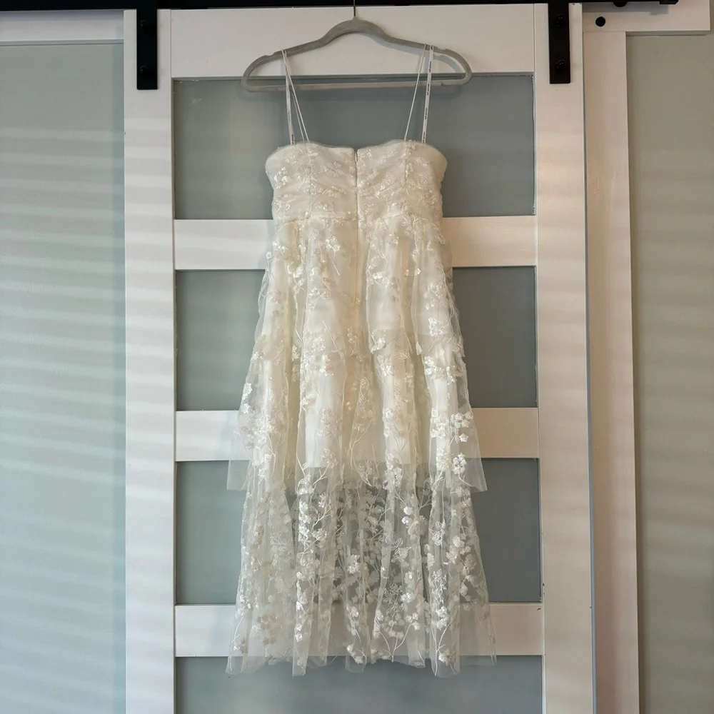 Self Portrait Bridal Sequin Midi Dress - Picture 4 of 10